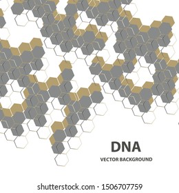 Abstract vector DNA structure. Medical science background
