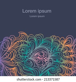 Abstract vector doodle style