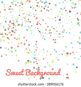 Abstract vector dot background. Colorful dotted pattern.