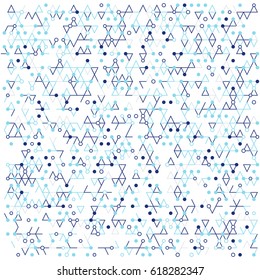 Abstract vector dot pattern. Modern digital background. Technology texture  with point and line. Digital network connect illustration.