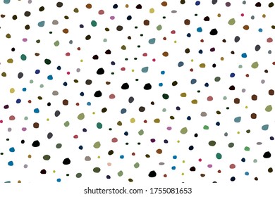 Abstract Vector Dot. Seamless Eps Dot Concept. Rainbow Pattern Cool Sparks. Seamless Vintage Drop. Blue Modern Background Drawn. Small Party Color Background. Polka Dot. Green Random Spot Birthday.