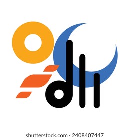 abstract vector drawing full colour