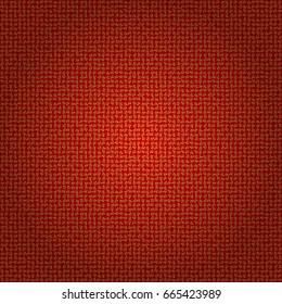 Abstract vector dynamic rippled surface, illusion of movement, curvature on a red background. Golden seamless pattern for prints or digital.