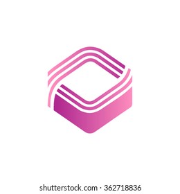 Abstract Vector Dynamic Shaped logo