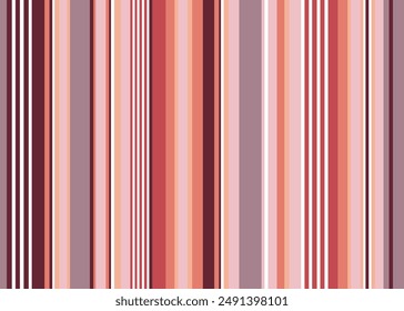 Abstract vector Easter striped pattern with coloured vertical parallel stripes. Vertical stripes seamless pattern in bright summer on pink tone and tone stripes on white background.