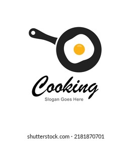 abstract vector egg cooking logo