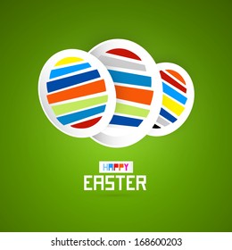 Abstract Vector Eggs, Happy Easter Background