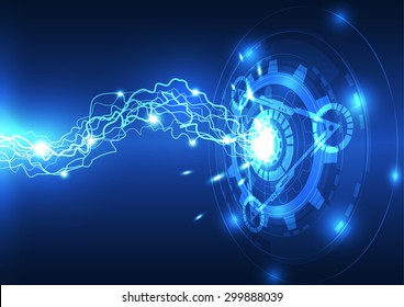 abstract vector electric technology background illustration