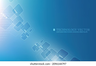 Abstract vector electronic circuit technology background