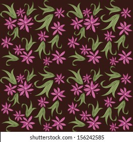 Abstract Vector Elegance Seamless pattern with Floral Background