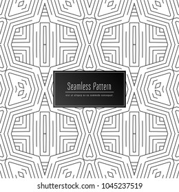 Abstract vector elegant decorative seamless pattern background