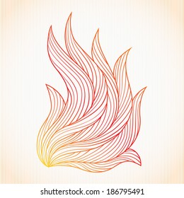 Abstract vector element. Hand drawn illustration.