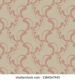 Abstract vector elements on pale pattern. Vintage seamless design for fabric, web, wallpaper, wrapping paper etc.