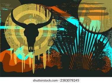 Abstract Vector Elements - Wild West - Culture Western - Indian Myth