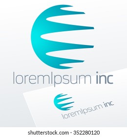 Abstract vector emblem. Logotype for for Business, Corporation, Technology