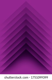 Resumen Vector Vacío Púrpura Banner con efectos abstractos de estilo cortado