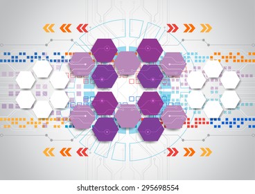 abstract vector engineering technology background design