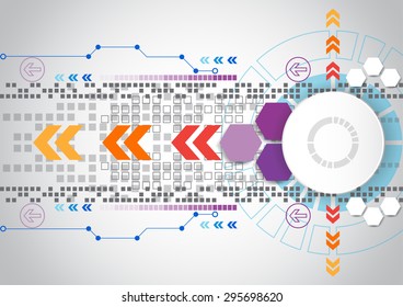 abstract vector engineering technology background design