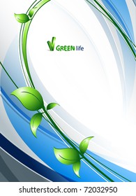 abstract vector environmental background with copy space. Eps10