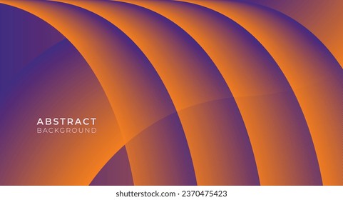 abstract vector eps. The abstract background is a colorful curved line model with overlapping patterns like bridges and bridge railings, with a cool combination of orange and purple.