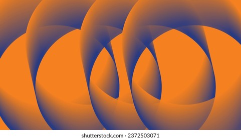 abstract vector eps. The abstract background is a pattern of colorful curved lines forming a decorative ring, with a combination of orange and purple.