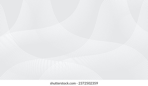 abstract vector eps. abstract background with a white background, a pattern of white and gray curved lines running across in various directions.