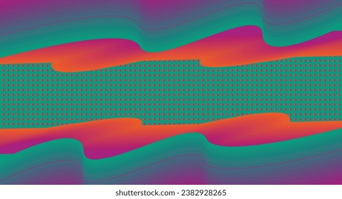 abstract vector eps. quality design. colorful curved lines, with overlapping patterns. cool combination of colored light rays. and added variations of small circle groups.