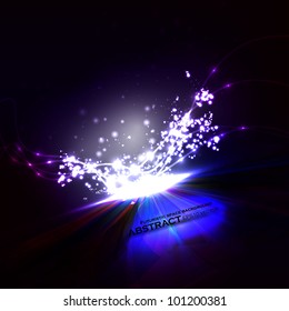 Abstract vector eps10. Creative dynamic element,  light lines Illustrations.