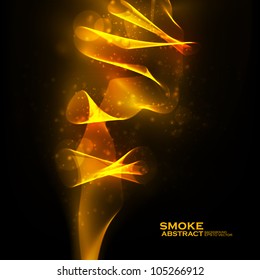Abstract vector eps10. Creative dynamic, magic smoke Illustrations.