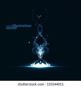 Abstract vector eps10. Creative dynamic element,  light lines Illustrations.
