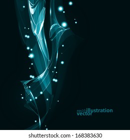 Abstract vector eps10. Creative dynamic element,  light lines Illustrations.