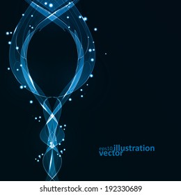 Abstract vector eps10. Creative dynamic element,  light lines Illustrations.