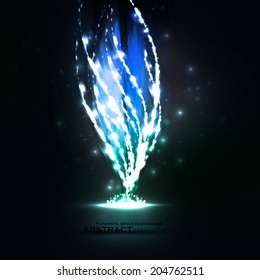 Abstract vector eps10. Creative dynamic element, light lines Illustrations.