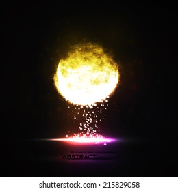 Abstract vector eps10. Creative dynamic light element, futuristic art illustration