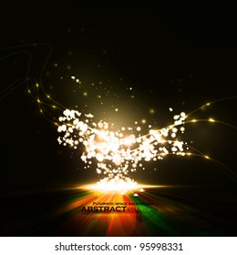 Abstract vector eps10. Creative dynamic element,  light lines Illustrations.