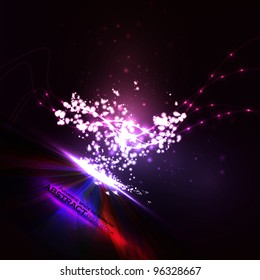 Abstract vector eps10. Creative dynamic element,  light lines Illustrations.