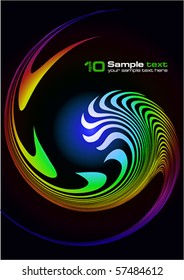 Abstract vector eps10 glowing background. For your design.