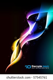 Abstract vector eps10 glowing background. For your design.