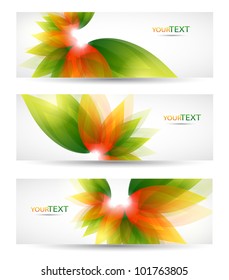 Abstract vector  eps10 headers with  place for your text