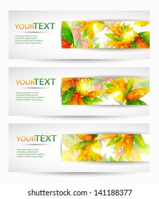 Abstract vector eps10 headers with place for your text