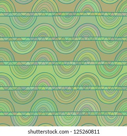 Abstract vector ethnic seamless pattern