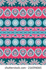 Abstract vector ethnic seamless pattern. Use for wallpaper, pattern fills, web page background.