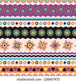 Abstract vector ethnic seamless pattern. Use for wallpaper, pattern fills, web page background.