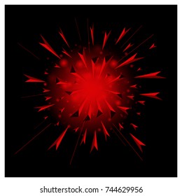 Abstract Vector Explosion. Bursting.