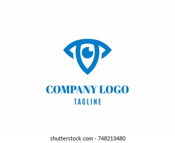 Abstract vector eye logotype for company