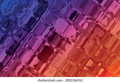 Abstract vector facet gradient red-violet background. Texture imitation of precious stones and crystals. Luxurious Dark kaleidoscope pattern.