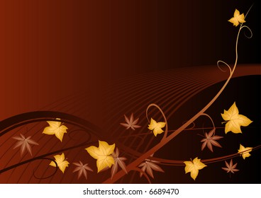 Abstract vector of the fall season
