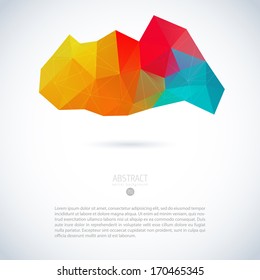 abstract vector fashionable background with three item line white star colorful abstraction scene multicolored digital trendy stylish site contract blue luxurious light print art concept original flag