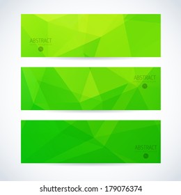 abstract vector fashionable banner set with green triangle straight water group spring abstraction background scene heap numeric glassware wash cloud fashionable aesthetic pure site ripple green fancy