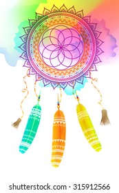 Abstract Vector feather pattern.